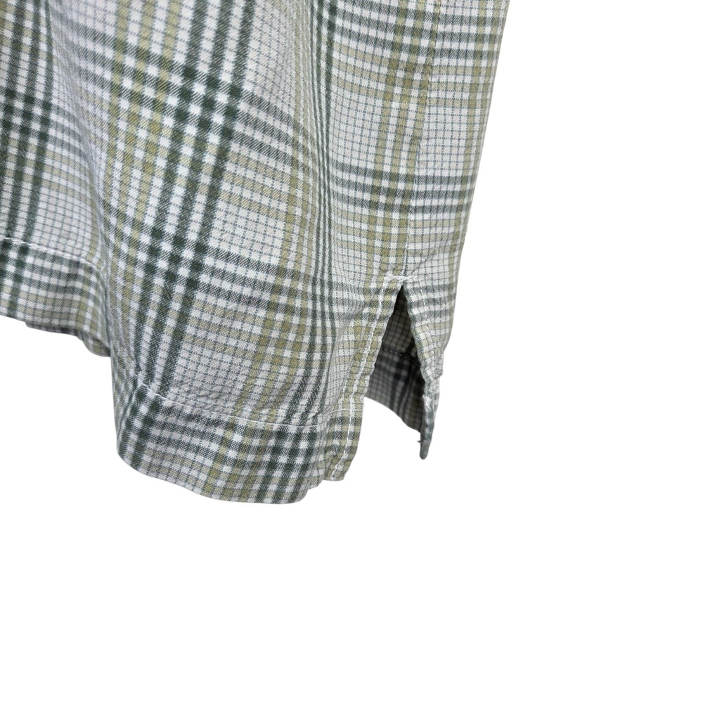 Tommy Bahama Mens SX XXL Green Silk Plaid Short Sleeve Button Down Shirt Resort - Picture 7 of 11